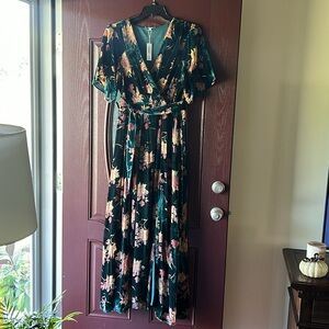 Uma velvet maxi dress